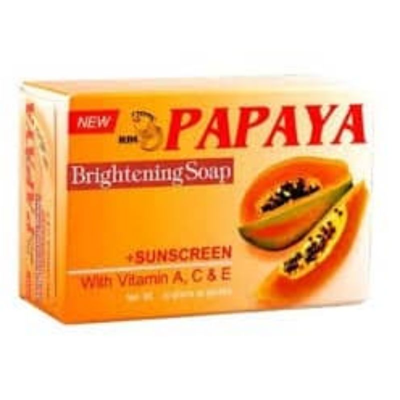 Multi purpose fancy soap papaya extract whitening soap 135g Shopee