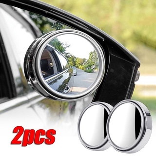 Cheap FONKEN 2pcs Rearview Mirror Small Round Mirror Car Blind Area  Reversing Auxiliary Mirror Multi-function 360 Blind Spot Waterproof  Reflector