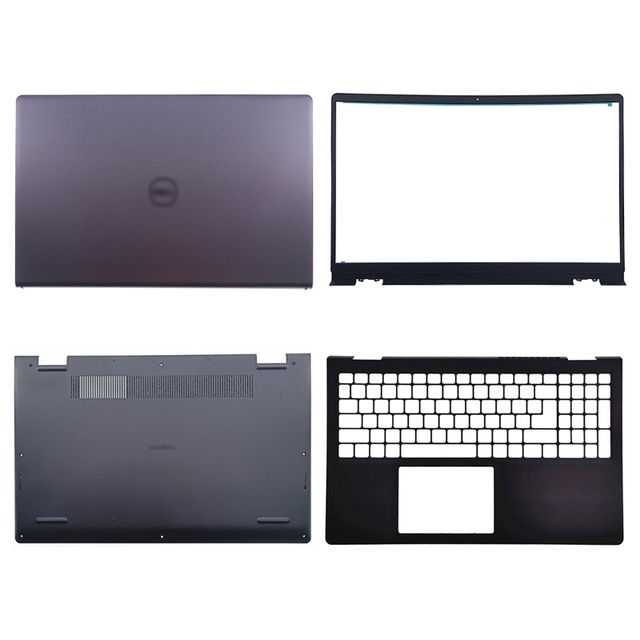 New LCD Back Cover & Front Bezel For Dell Inspiron 15 3510 3511 3515 3520 3525 – Black/Silver – US Seller