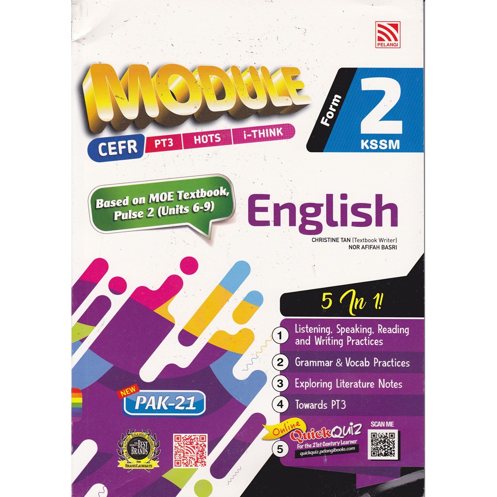 (PELANGI) MODULE ENGLISH FORM 2 KSSM - PAK21 | Shopee Malaysia