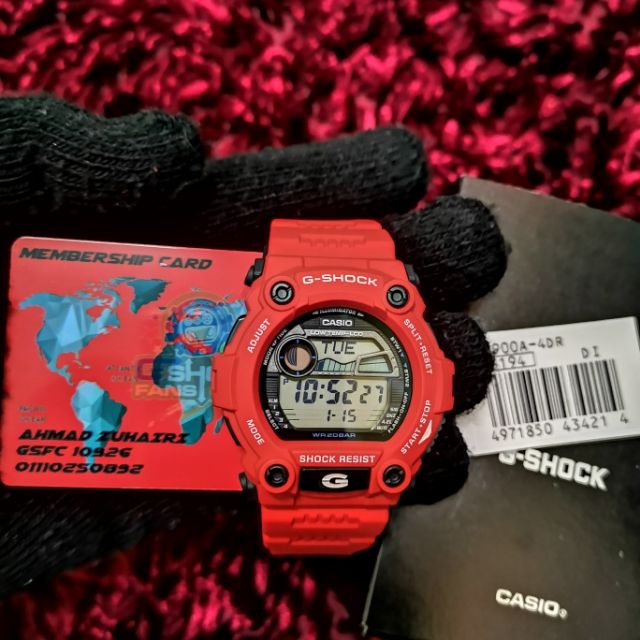 Mat moto 2025 merah g shock