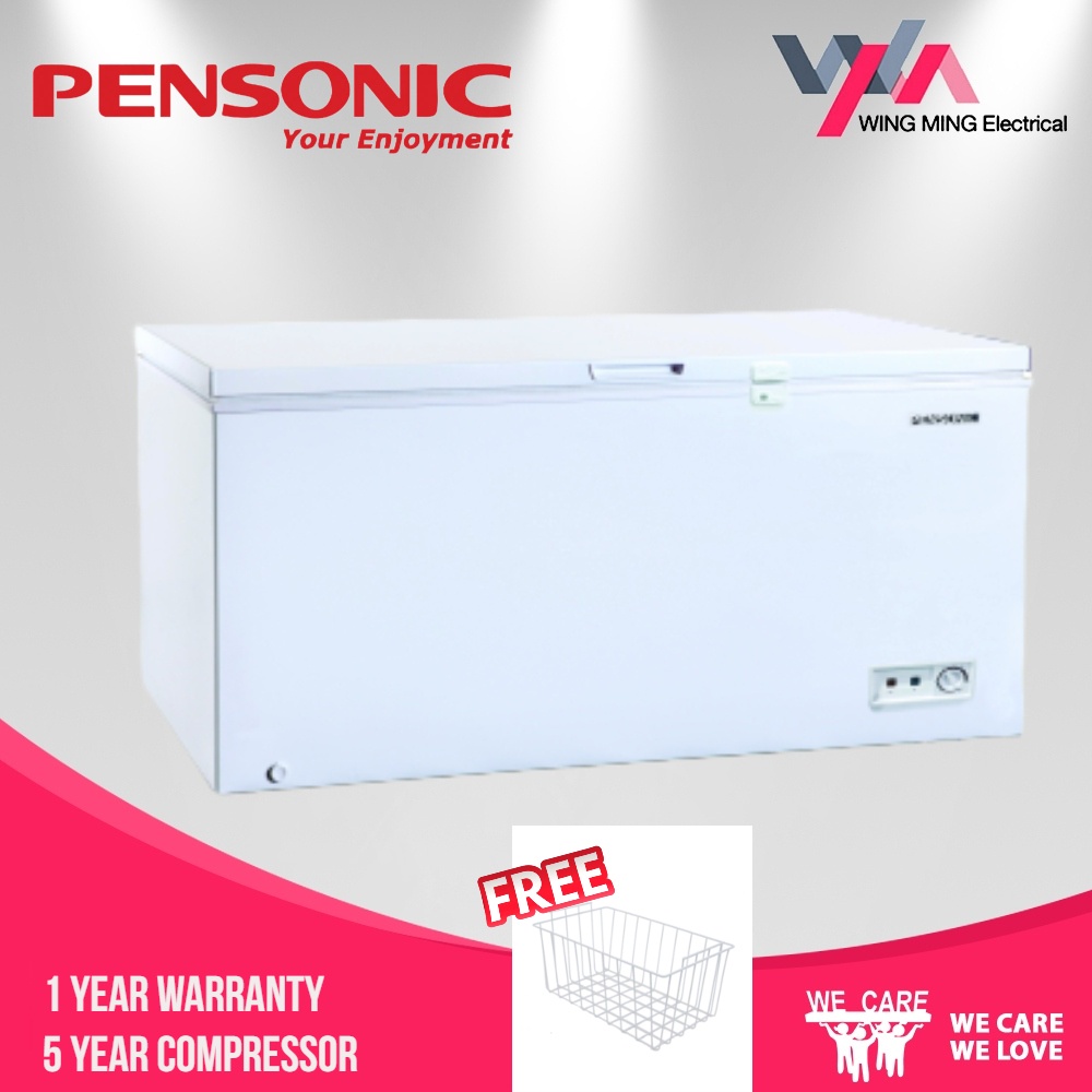 Pensonic Chest Freezer 500 Liter PFZ502 Free Basket Shopee Malaysia