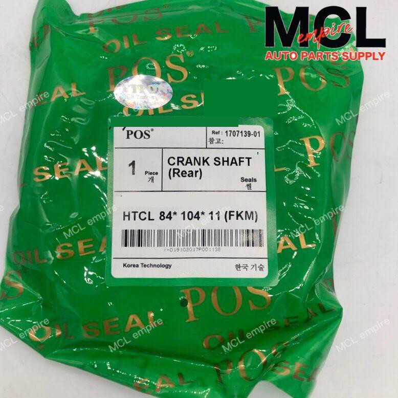 POS Fly Wheel Oil Seal ( Viton ) - HTCL 84x104x11 - Nissan B13,B14 ...