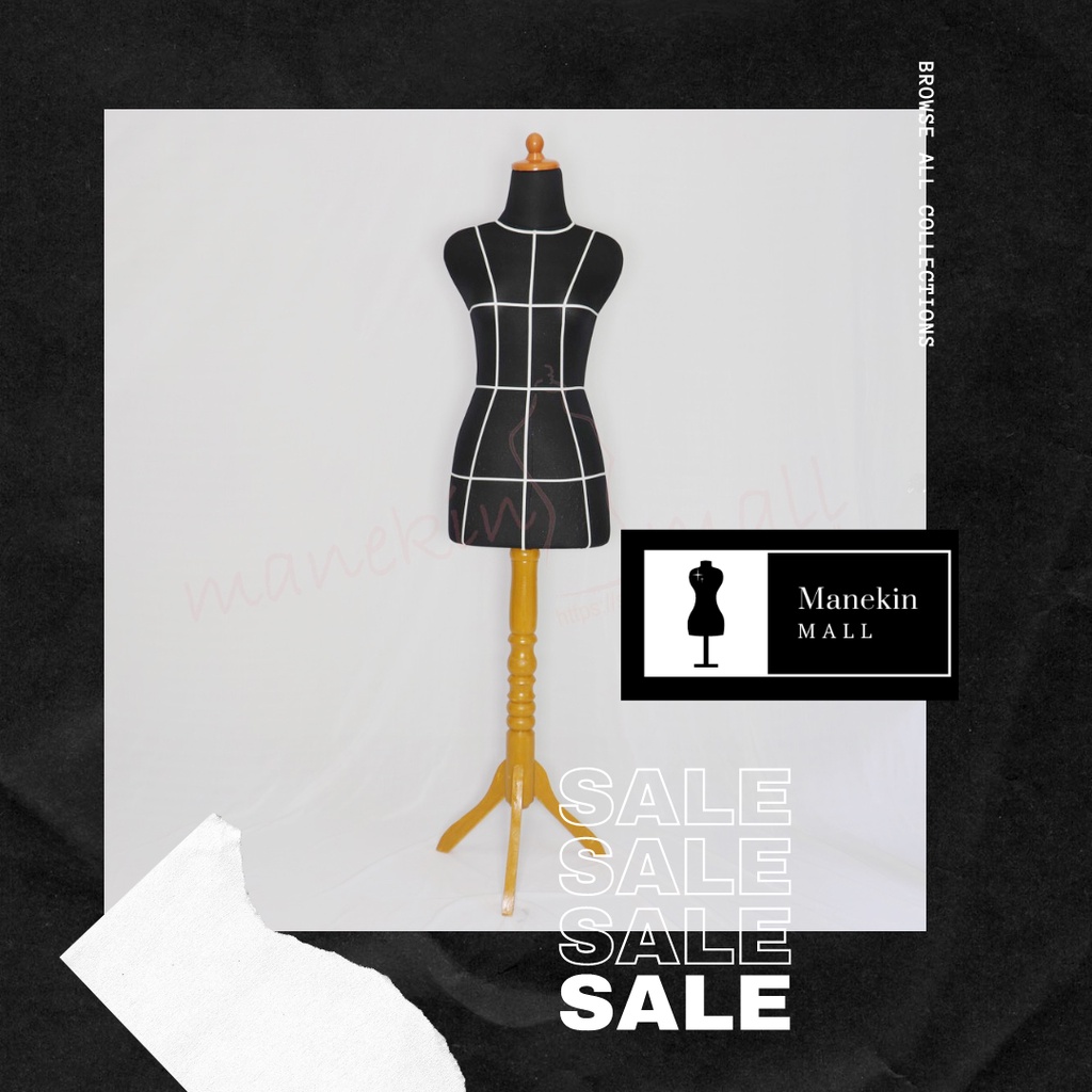 KAYU HITAM Dm Wooden Leg Female Mannequin Dress Making Dm Mannequin