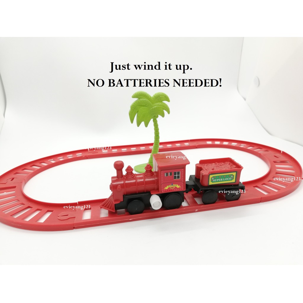 Moving Train Set Toy Train Tracks Railway Set Mainan Keretapi Mainan ...