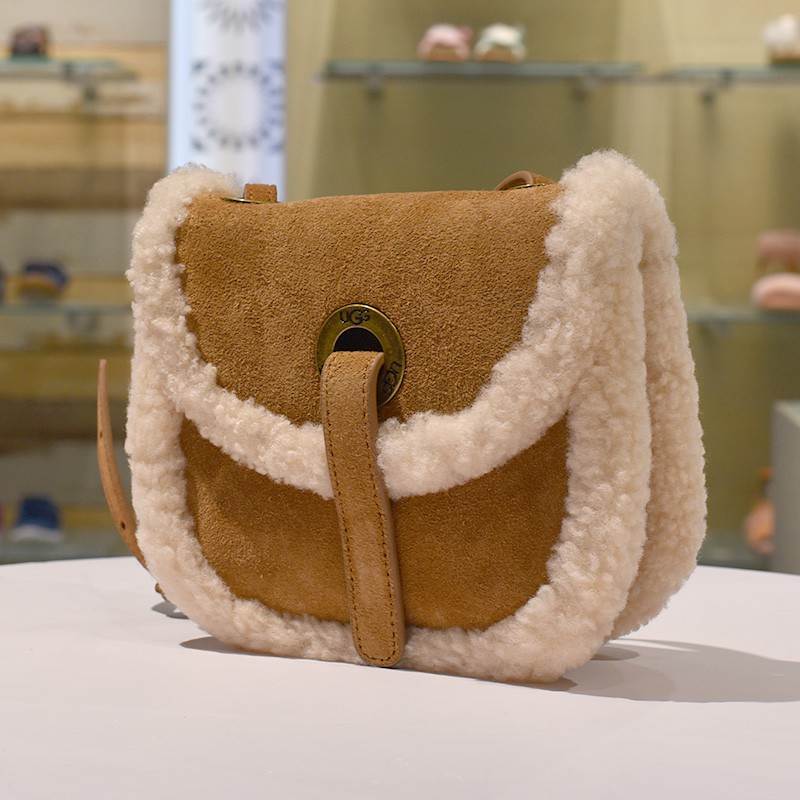 UGG autumn and winter ladies bag accessories series classic heritage suede crossbody bag 1103750 Shopee Malaysia