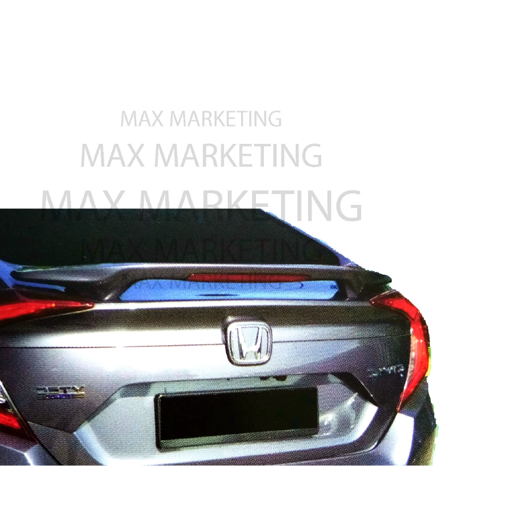 2016+ Honda Civic Sedan Factory Style Lip Spoiler (with light) main image 0