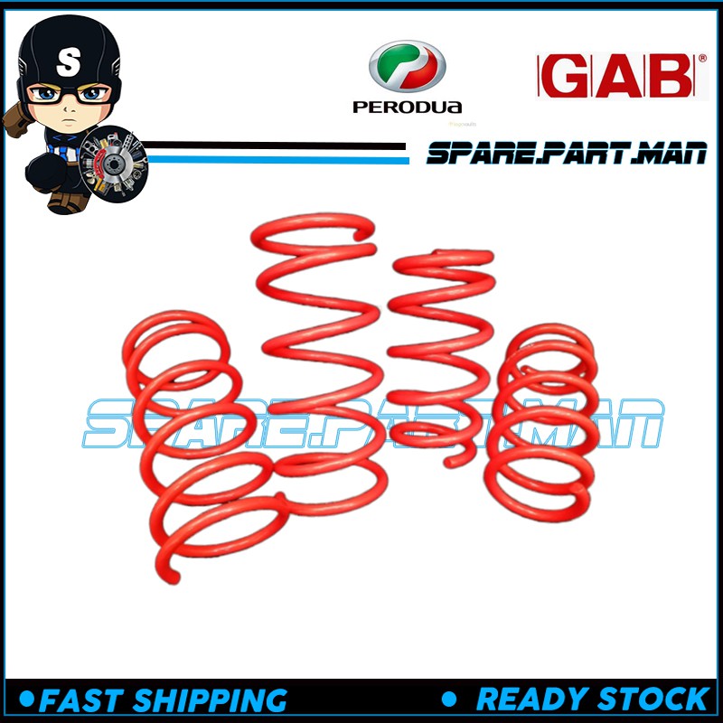 PERODUA GAB SPORT COIL SPRING-AXIA/ BEZZA/ ALZA/ VIVA/ KELISA/ KANCIL ...