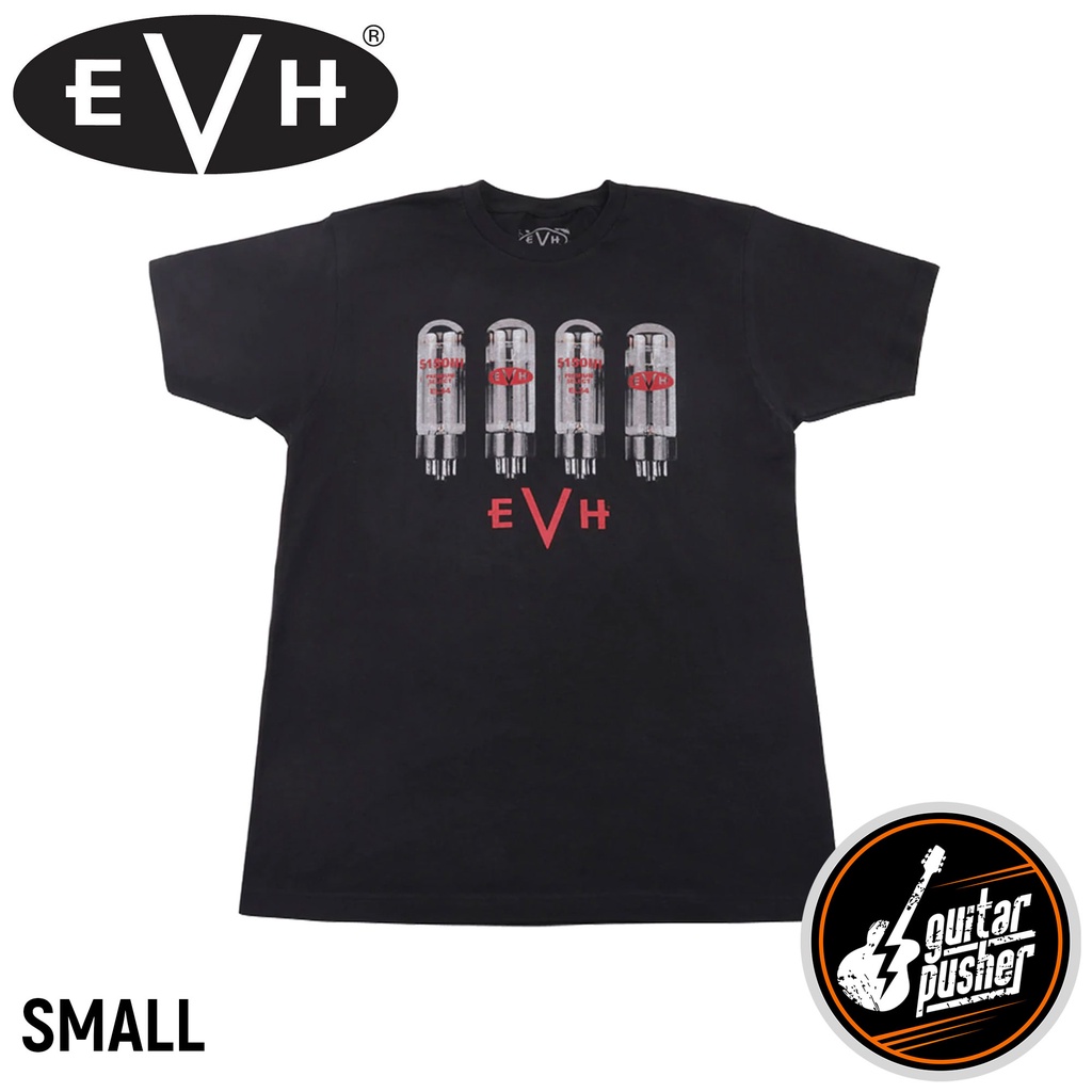 EVH Tube Logo T-Shirt - Black (Small, Medium, Large, Extra Large ...