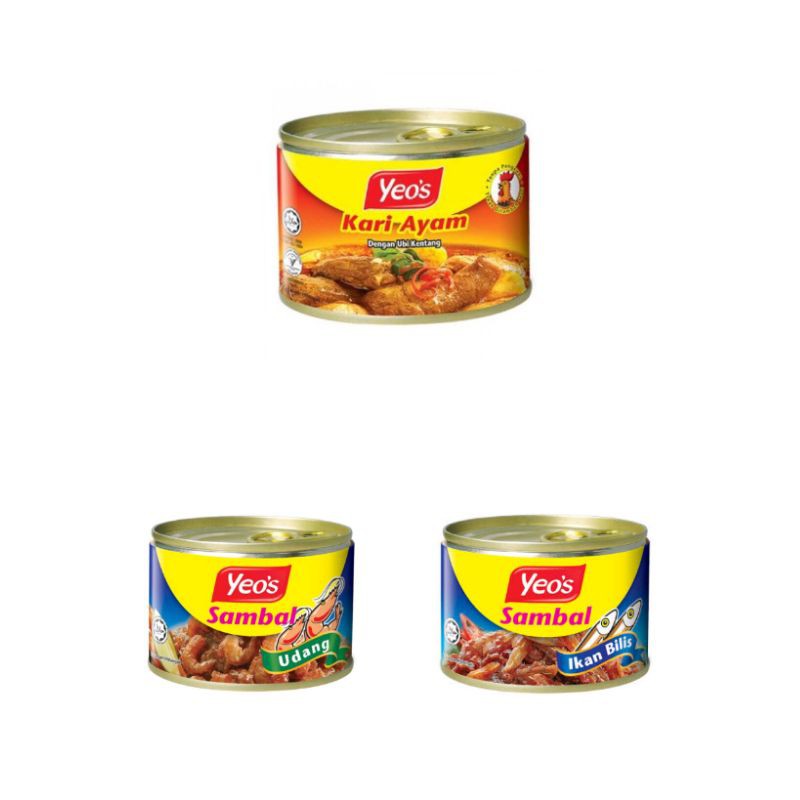 Yeo's Chicken Curry/ Yeo's Sambal Prawn/Yeo's Sambal Anchovies Shopee
