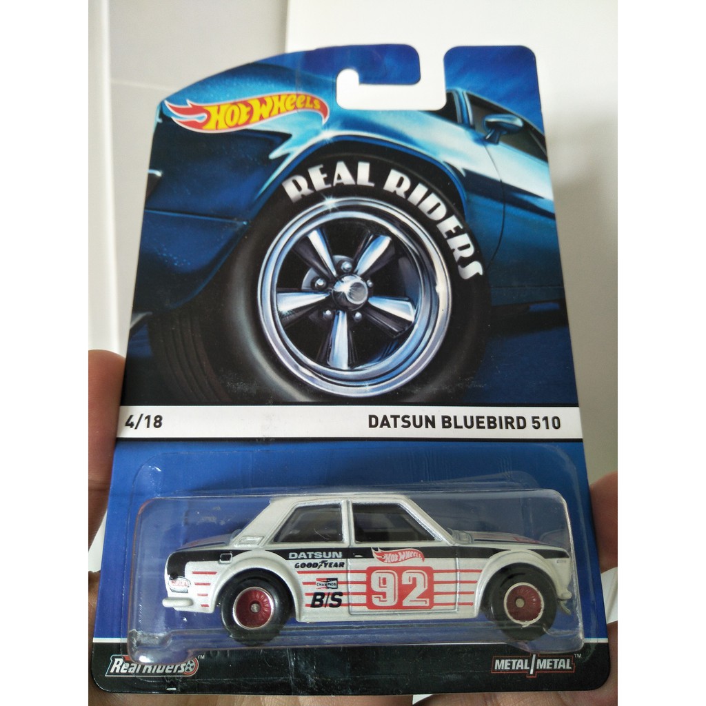 hot wheels datsun bluebird 510 real riders