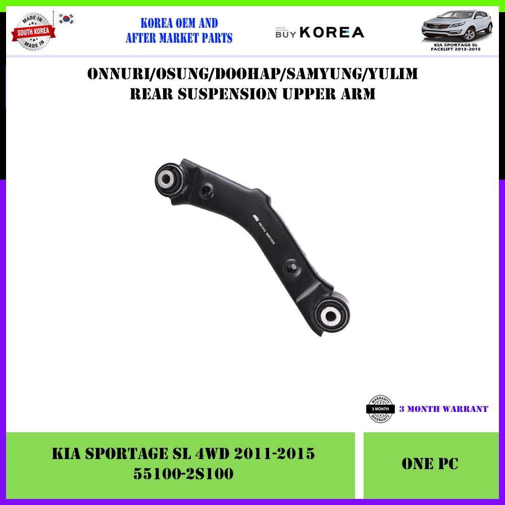 Kia Sportage SL 4WD 2011-2015 Rear Korea Aftermarket Upper Arm 1pc ...