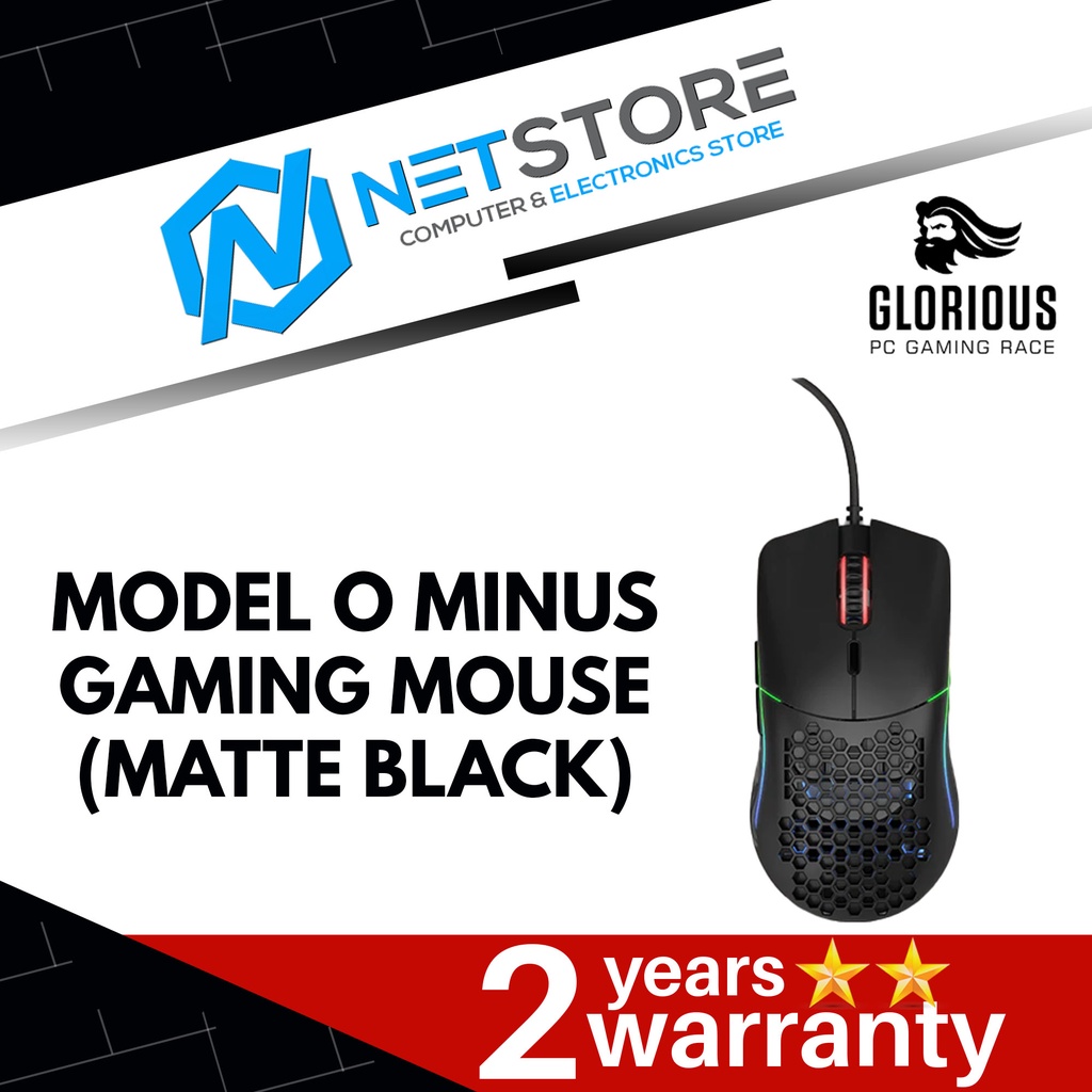 GLORIOUS MODEL O MINUS GAMING MOUSE (MATTE BLACK) - GOM-BLACK | Shopee ...