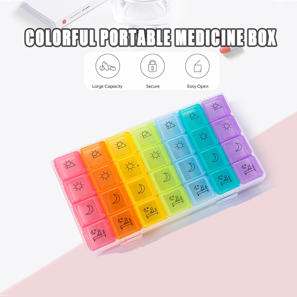 28' Picture Pill Medicine Container Pill Storage Medicine Pill Box ...