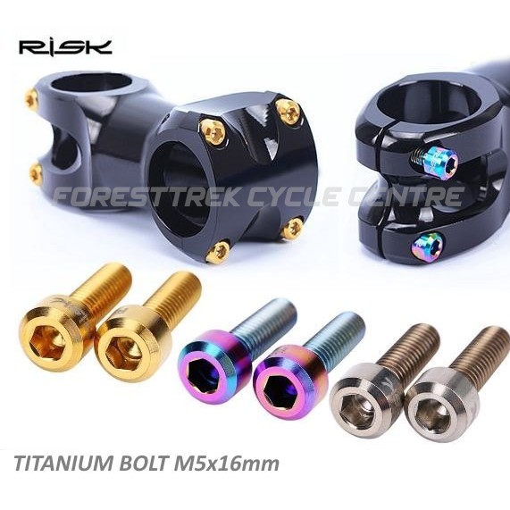 Risk on sale titanium bolts