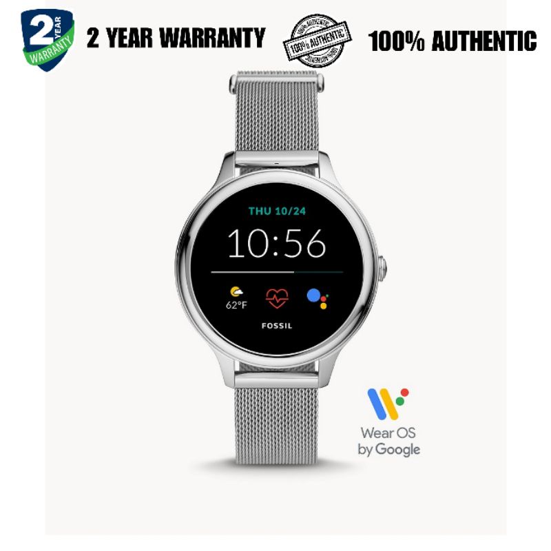 Fossil FTW6071 Gen 5E Smartwatch Silver Tone watch (2 Year Fossil