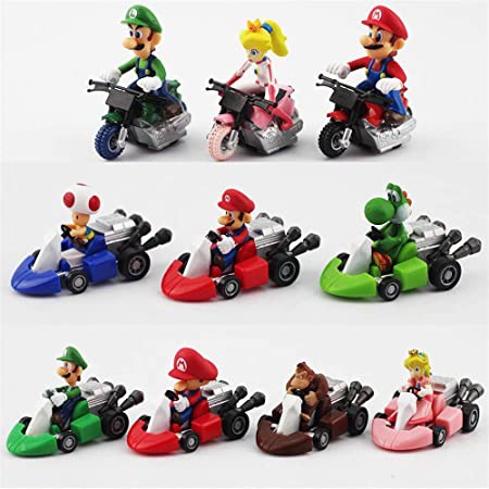 SUPER MARIO-GO CART 10 IN 1 COLLECTABLE FIGURES (018601) | Shopee Malaysia