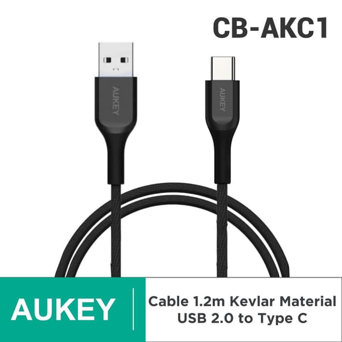 Aukey data Cable CB-AKC1 USB A To USB C Quick Charge 3.0 - 1.2M ...
