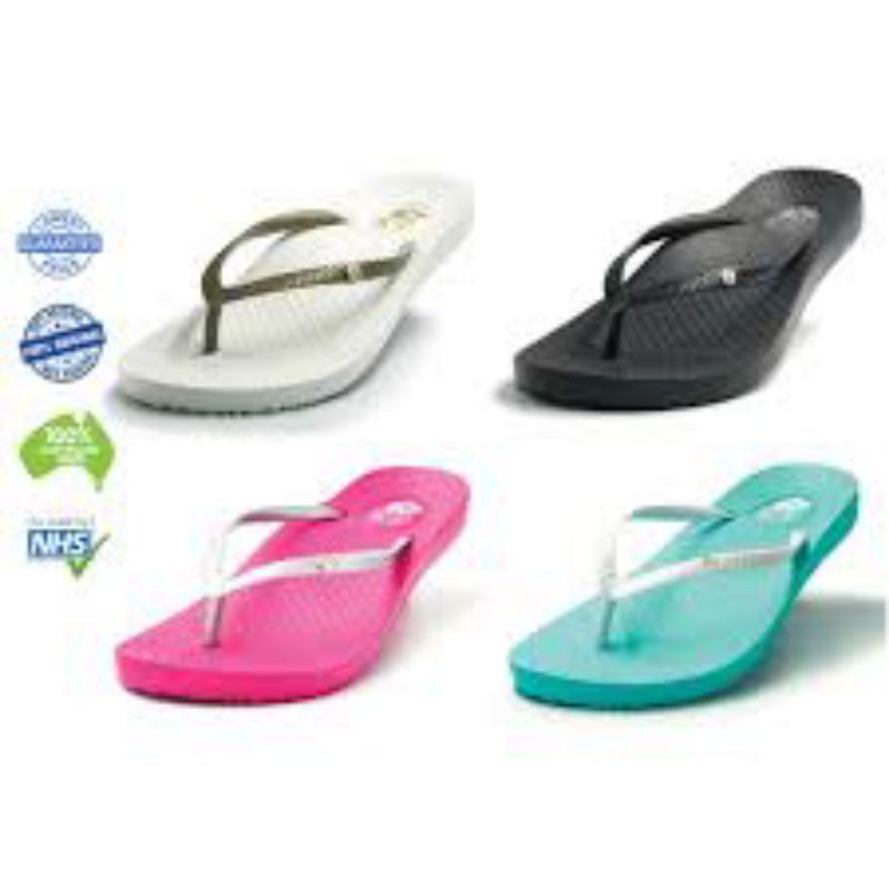 Tiki Girl Orthotic Thongs - with arch support by Footlogics