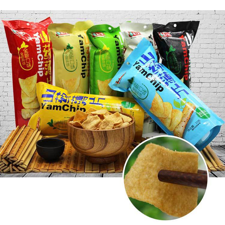 【RESTOCK】【7 FALVOURS】Yam Chip Potato Chips 豫味之源山药薄片脆片 | Shopee Malaysia