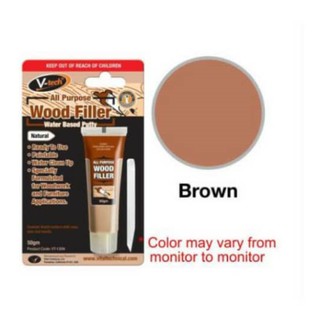V-TECH] Wood Filler Water Based Putty 500g Brown