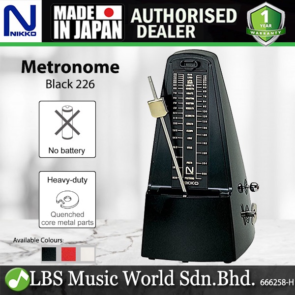 Nikko Japan Standard Mechanical Metronome For Piano Violin Guitar Drum