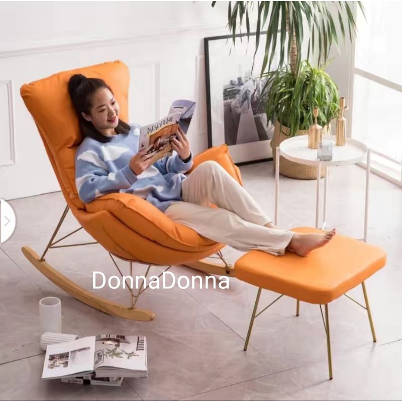 European Rocking Chair Lazy Cozy Sofa Shopee Malaysia