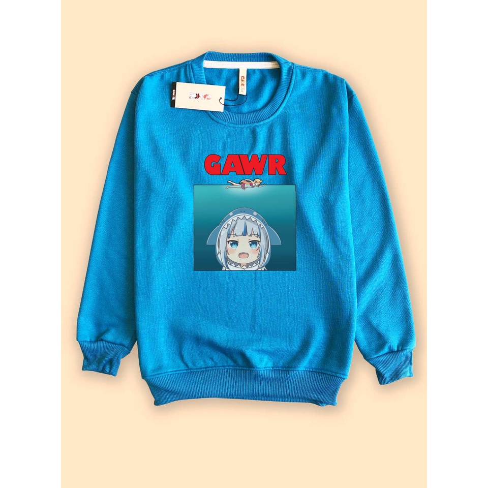 VTuber Hololive Gawr gura jaws Sweatshirt | Shopee Malaysia