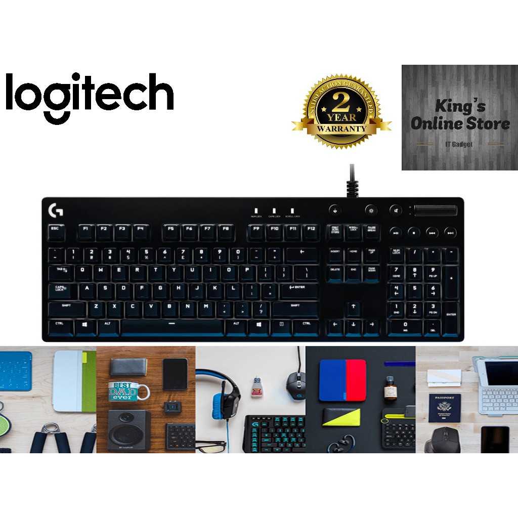 LOGITECH G610 Orion Blue Mechanical Gaming Keyboard - Cherry MX Blue ...