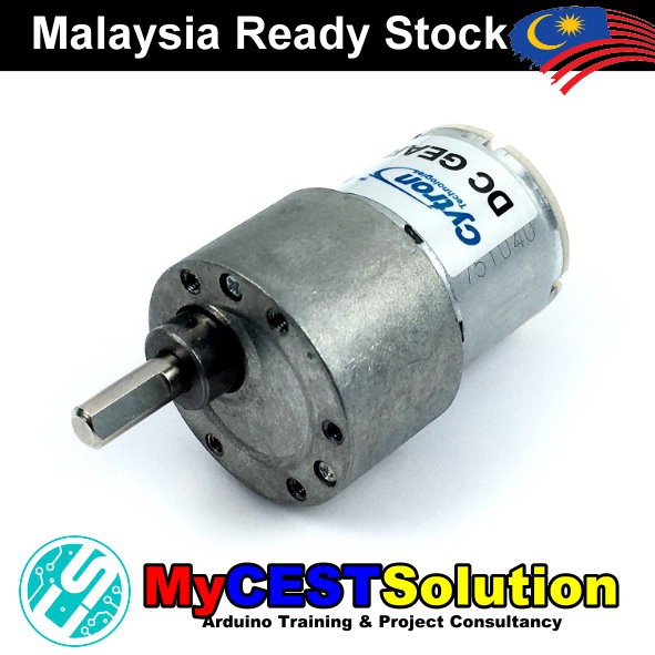 12V 150RPM 1.8kgfcm Brushed DC Geared Motor | Shopee Malaysia