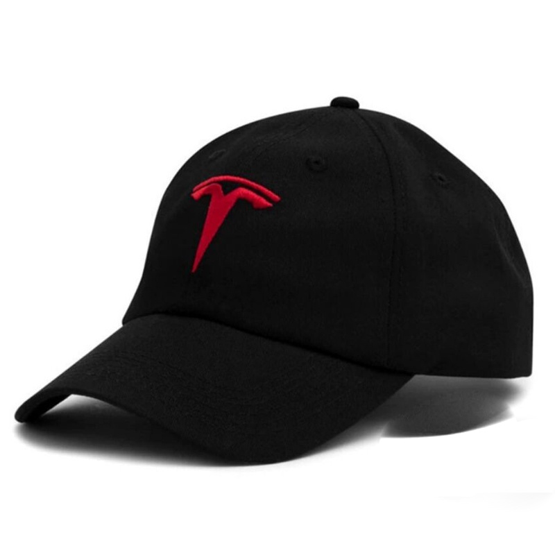 New European and American embroidered Tesla car logo baseball cap