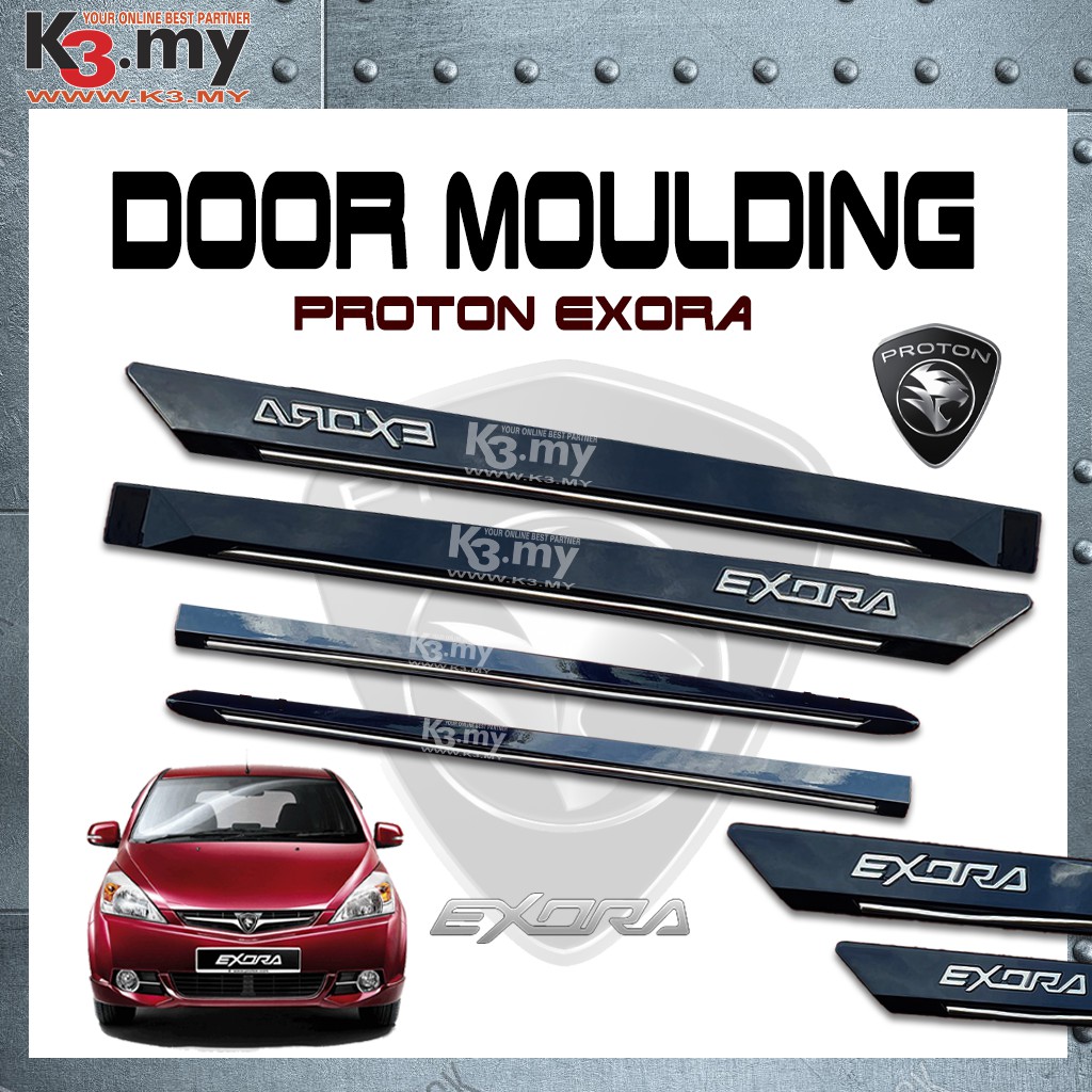 Proton Exora Side Door Moulding Side Liner Moulding With Paint (Black