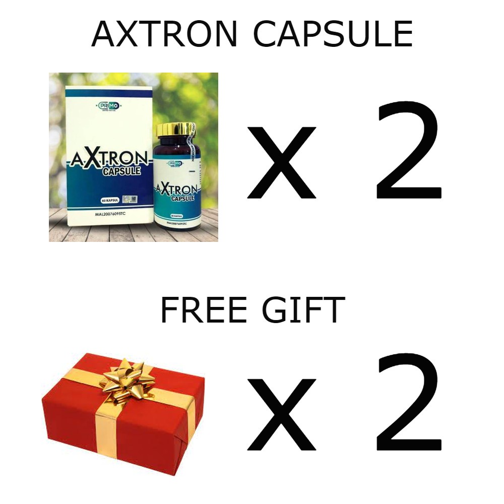 AXTRON CAPSULE LULUS KKM (60 CAPSULES) + FREE GIFT + FREE BUBBLE WRAP + FREE POSLAJU Shopee