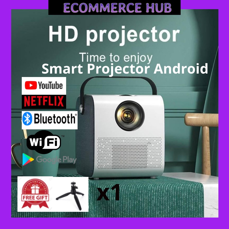 Smart Projector Q3 Pro HD 1080P 4K WIFI Home Projector home theater ...