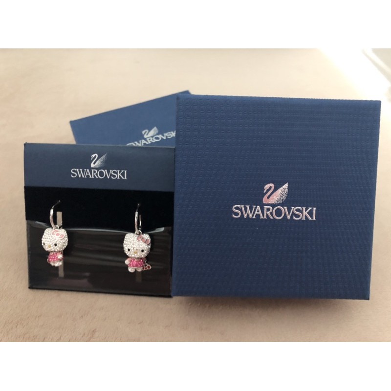 Swarovski hello sale kitty earrings