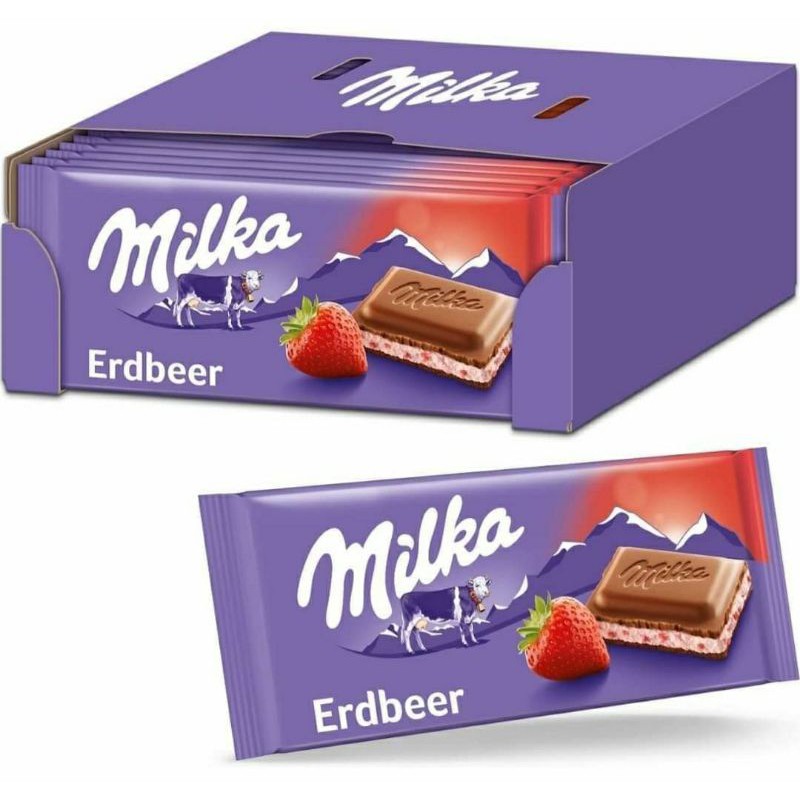 Chocolate Milka Strawberry 100g