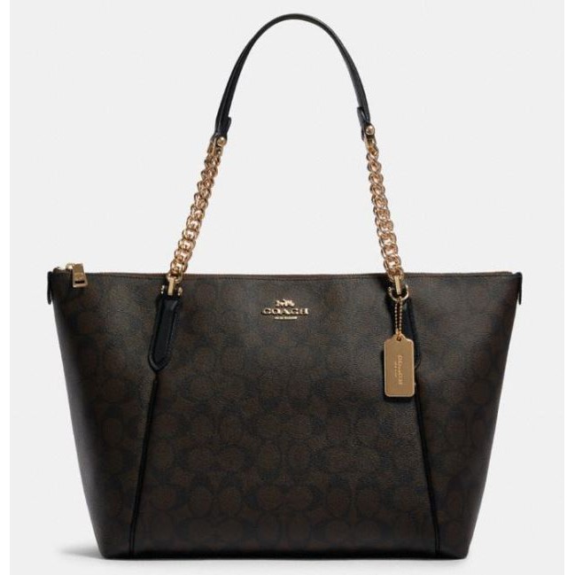 COACH Ava Chain Tote In Signature Canvas F87776 GUARANTEED 100 AUTHENTIC Shopee Malaysia
