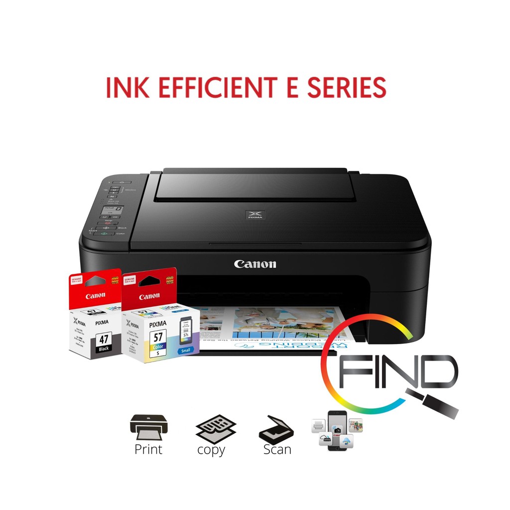 Canon Pixma E3370 Black Compact Wireless All In One With Lcd For Low Cost Printing Support 