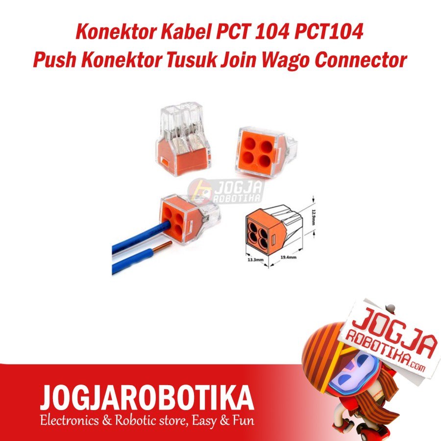 Pct Cable Connector 104 PCT104 Push Plug Connector Join Wago Connector ...