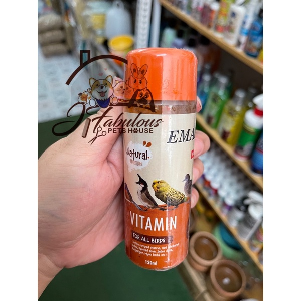 Emas 10 Vitamin For Birds 120ml Bird Vitamin Burung Vitamin Shopee