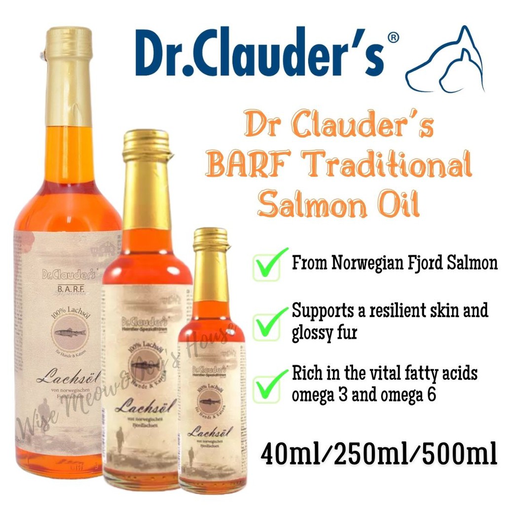 Dr. Clauder's B.A.R.F Salmon Oil Cats & Dogs Supplement Pet Health Care