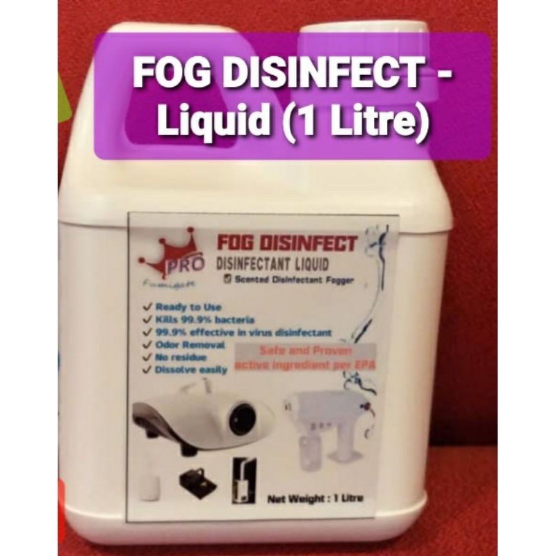 🌼 AHS Fogging Disinfection Liquid - FOG Disinfect (READY STOCK ...