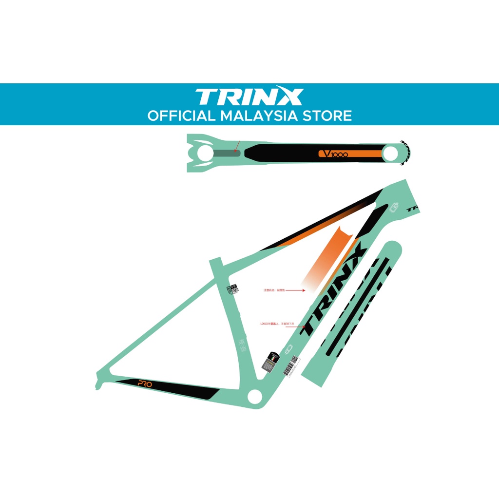 TRINX V1000 PRO Mountain bike CARBON 29