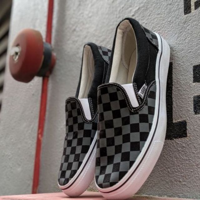 Vans checkerboard clearance black and pewter