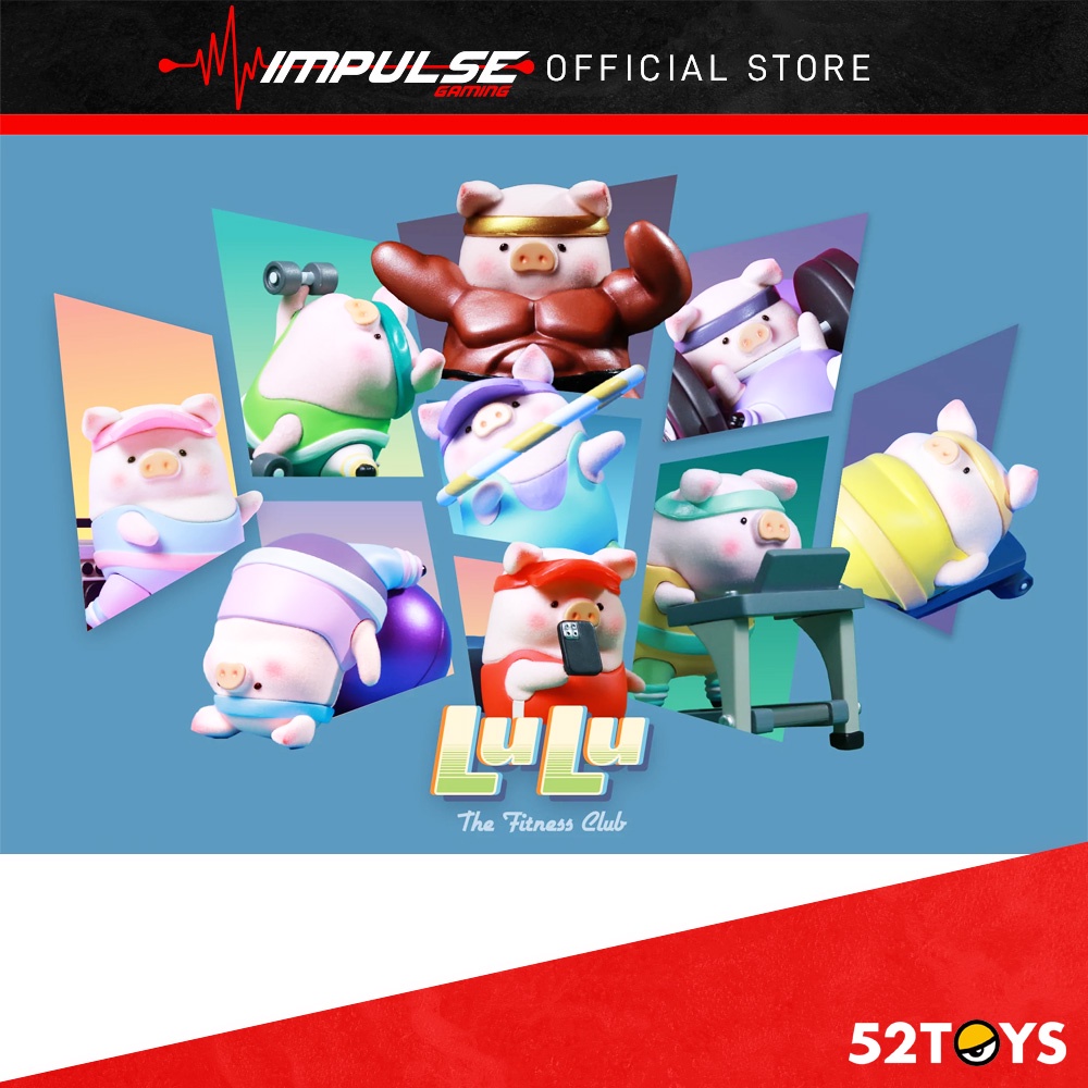 Fitness Club Series Blind Box Lulu The Piggy Blind Box Figures