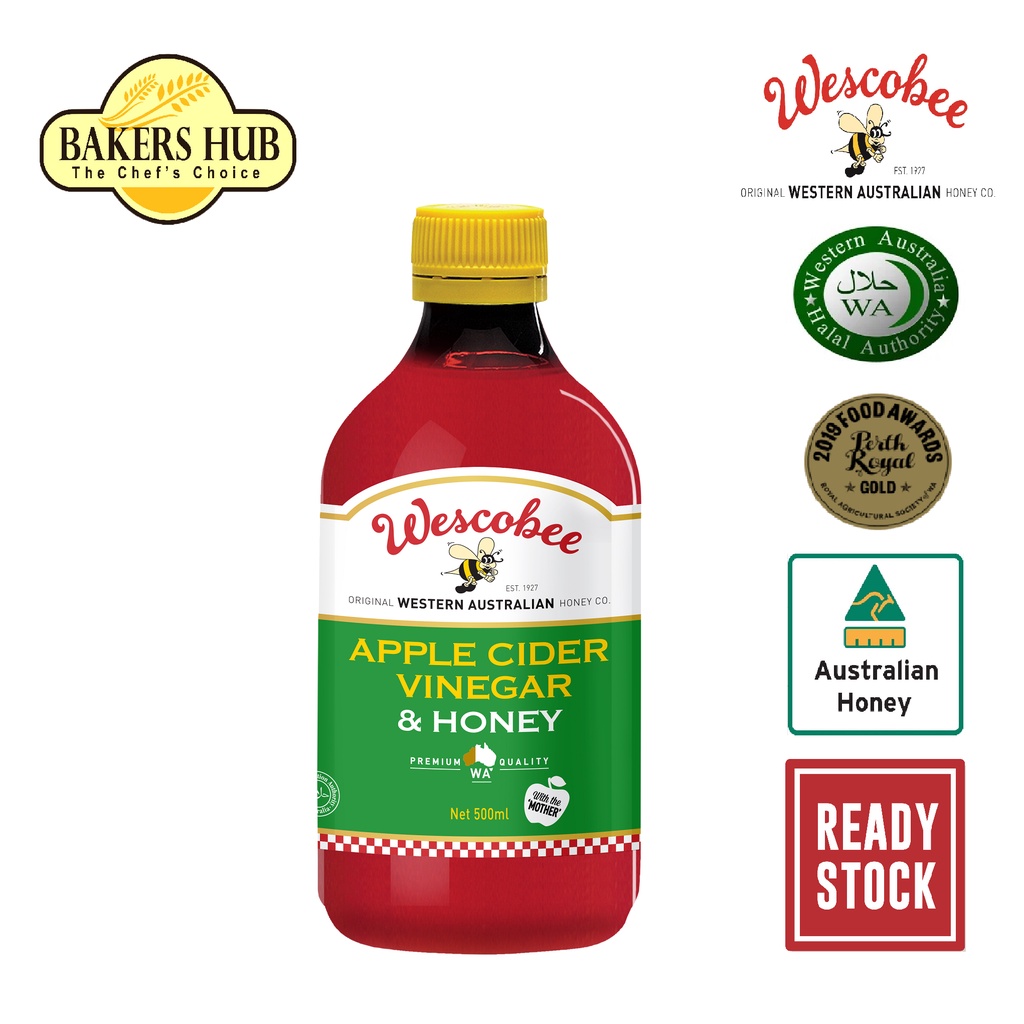 WESCOBEE Apple Cider Vinegar & Honey 500ml Shopee Malaysia