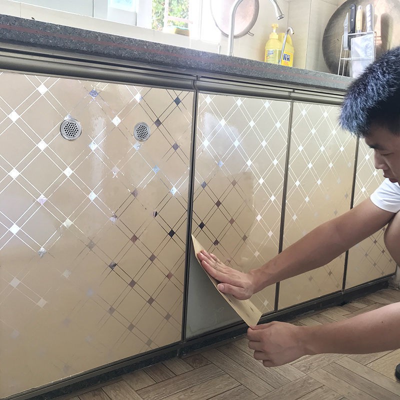 Cabinet paint stickers furniture renovation wardrobe film desktop ...