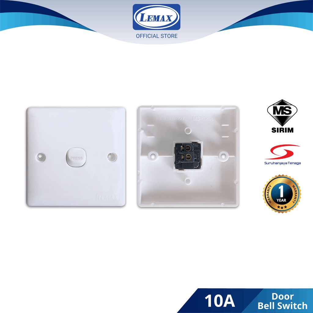[SIRIM] LMX 10A 13A 15A 20A Wall Switch Socket Door Bell Switch Aircond Switch Double Pole