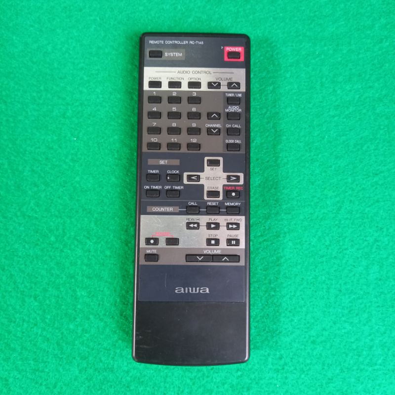 Remote Audio System AIWA Original Original. Rc T145. Shopee Malaysia