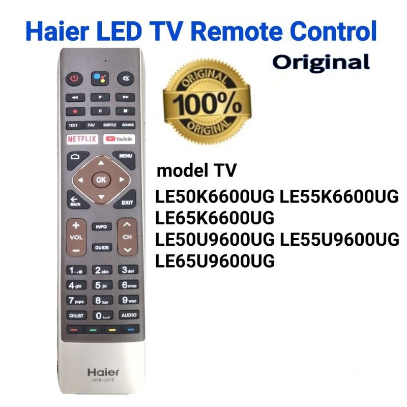 FAST DELIVERY!!! ORIGINAL Haier Android / Smart LED TV Remote Control ...